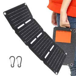 Portable Solar Power Charger Bag Backup Battery Bag Phone Charger Portable Charger Power Bank Folding Bag Camping Solar Charger