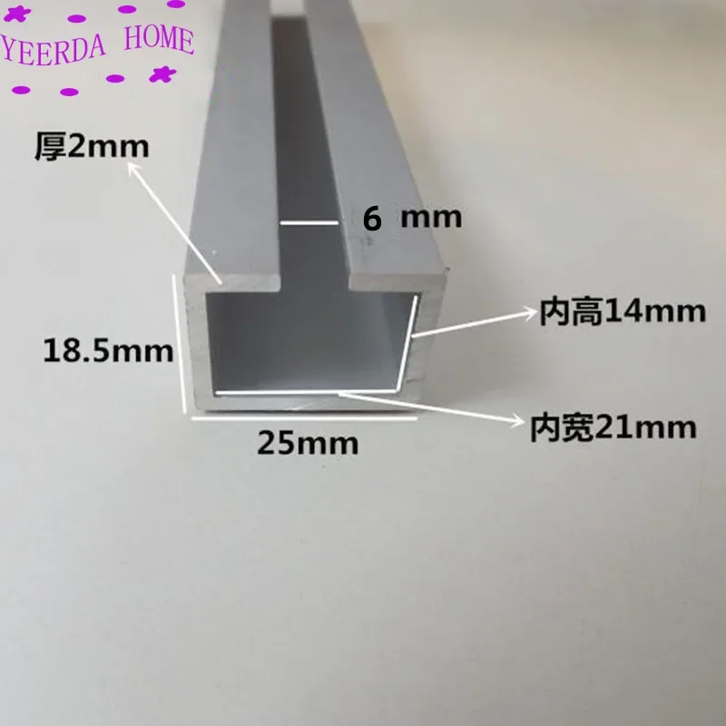 

Aluminum alloy installation groove C-shaped sensor guide rail U-shaped aluminum strip DIY material