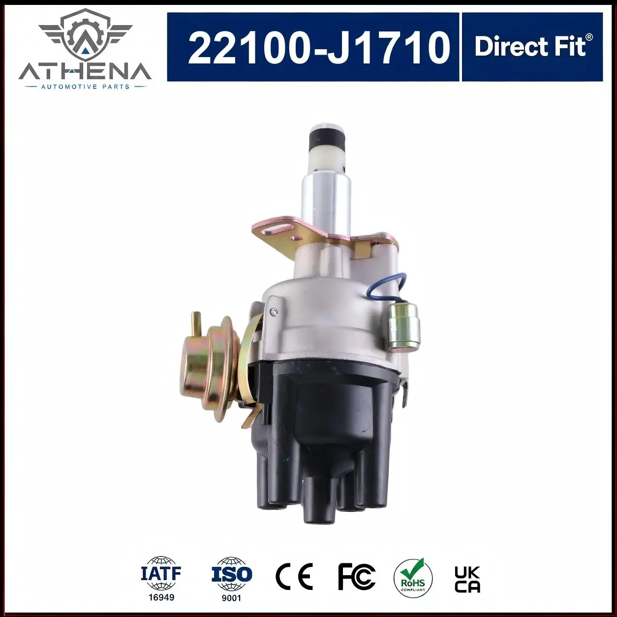 22100-J1710 Ignition Distributor Single Vacuum Advance Assembly For Datsun Nissan 720 Pickup Z20 Z24 Carburetor Engine 1983-1989