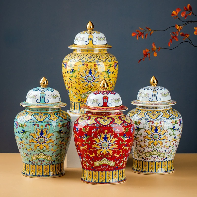 

Household Bone Porcelain Jar Large, Storage Sealed Jar Ceramic