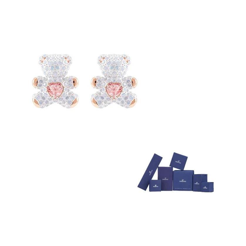 Swarovski Artificial Crystal Stud Earrings Women's White 5447445