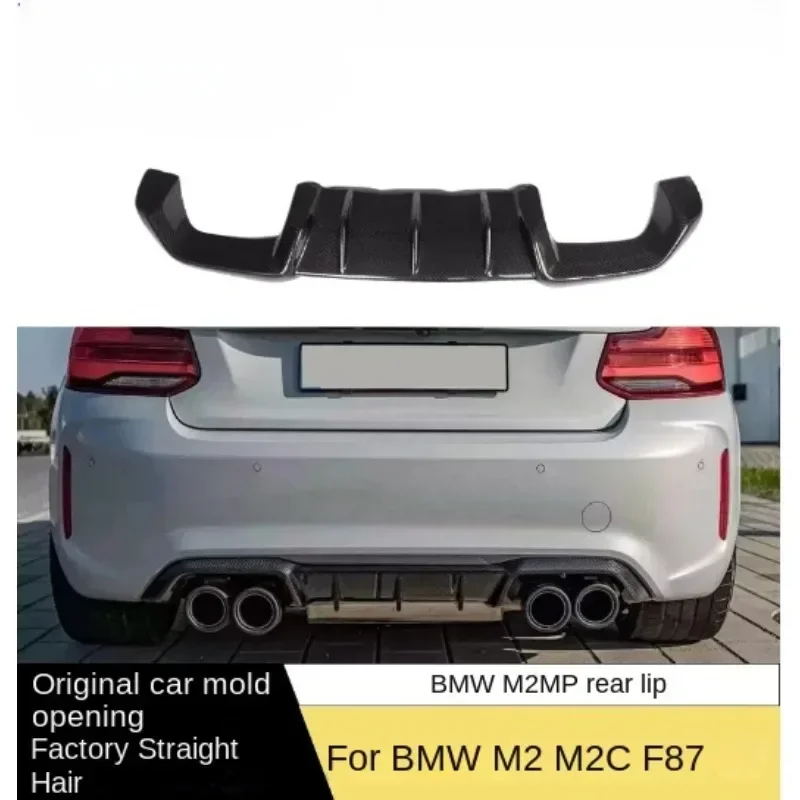 New! Dry Carbon Fiber Car Rear Bumper Lips Rear Diffuser Car Accessories Back Lips Body Kits for BMW MP Style M2 M2C F87 2014-20