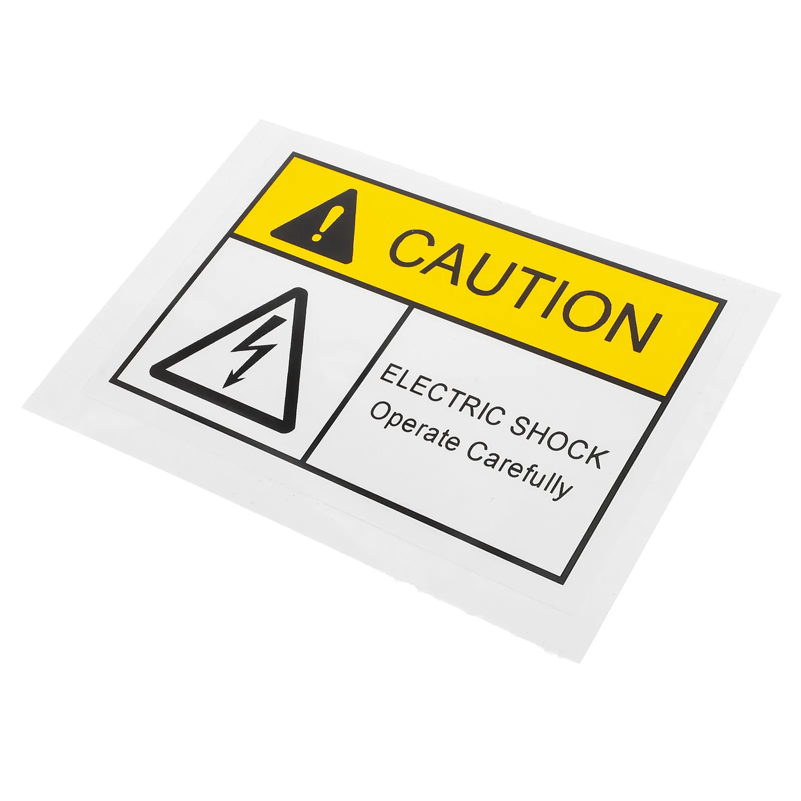 Waterproof Resistant Electric Hazard Sticker For Safety Officer High Voltage Warning Label Electrical Alert PVC