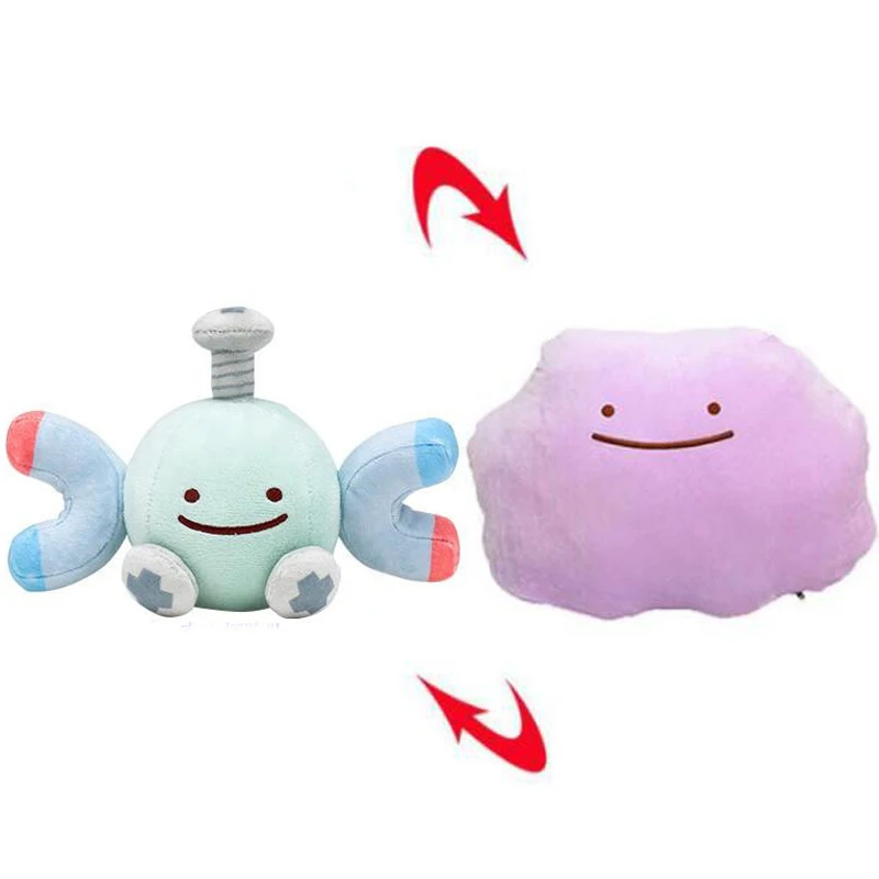 Pokemon Anime Reversible Pillow Cushion Plush Toy Ditto Snorlax Lapras Magnemite Trubbish Dragonite Transforming Lap Pet Soft Do view 5