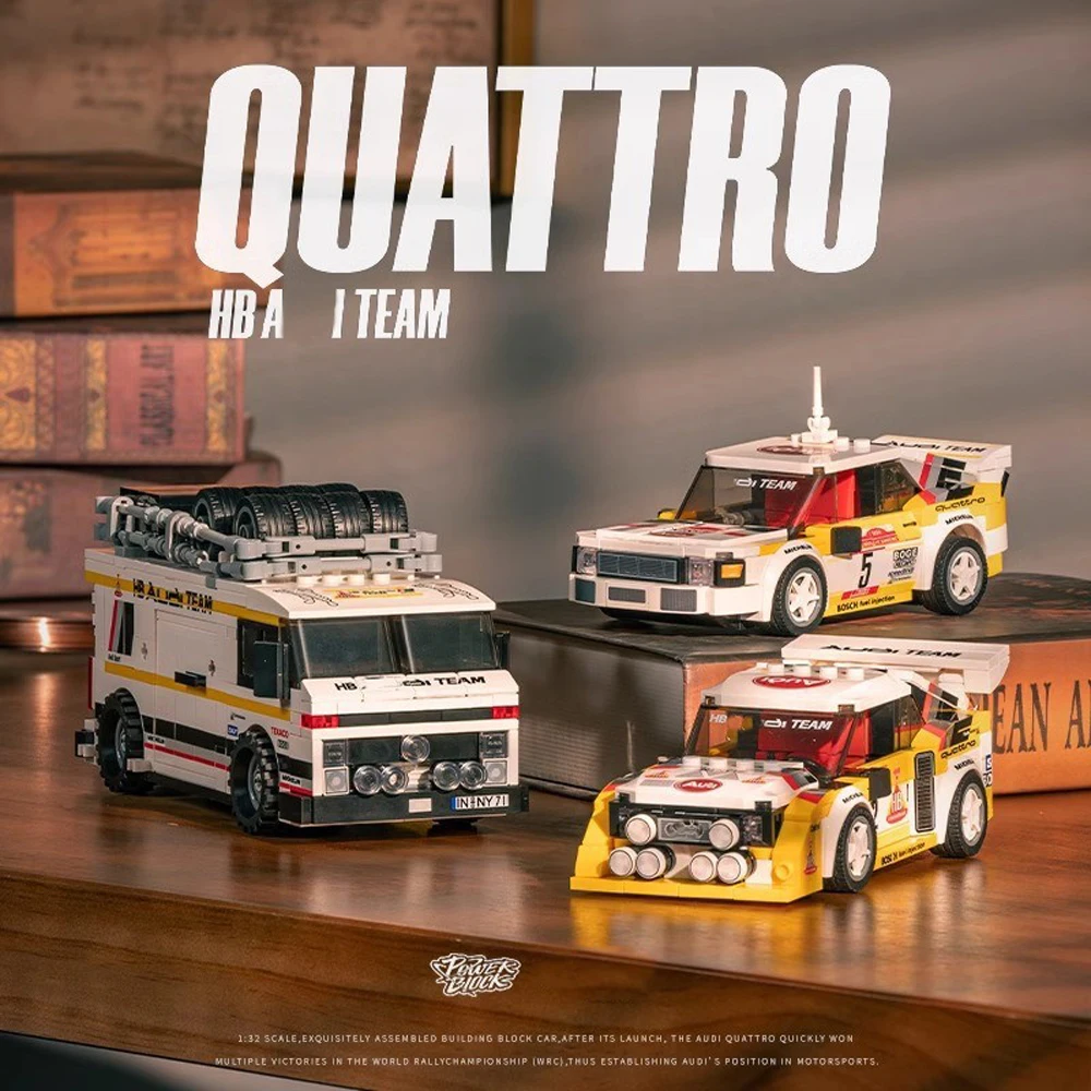 

1 :32 3in1 MOC Technica WRC Team Building Blocks Model Racing Bricks Assembling DIY Toys for Children Birthday Gift Set