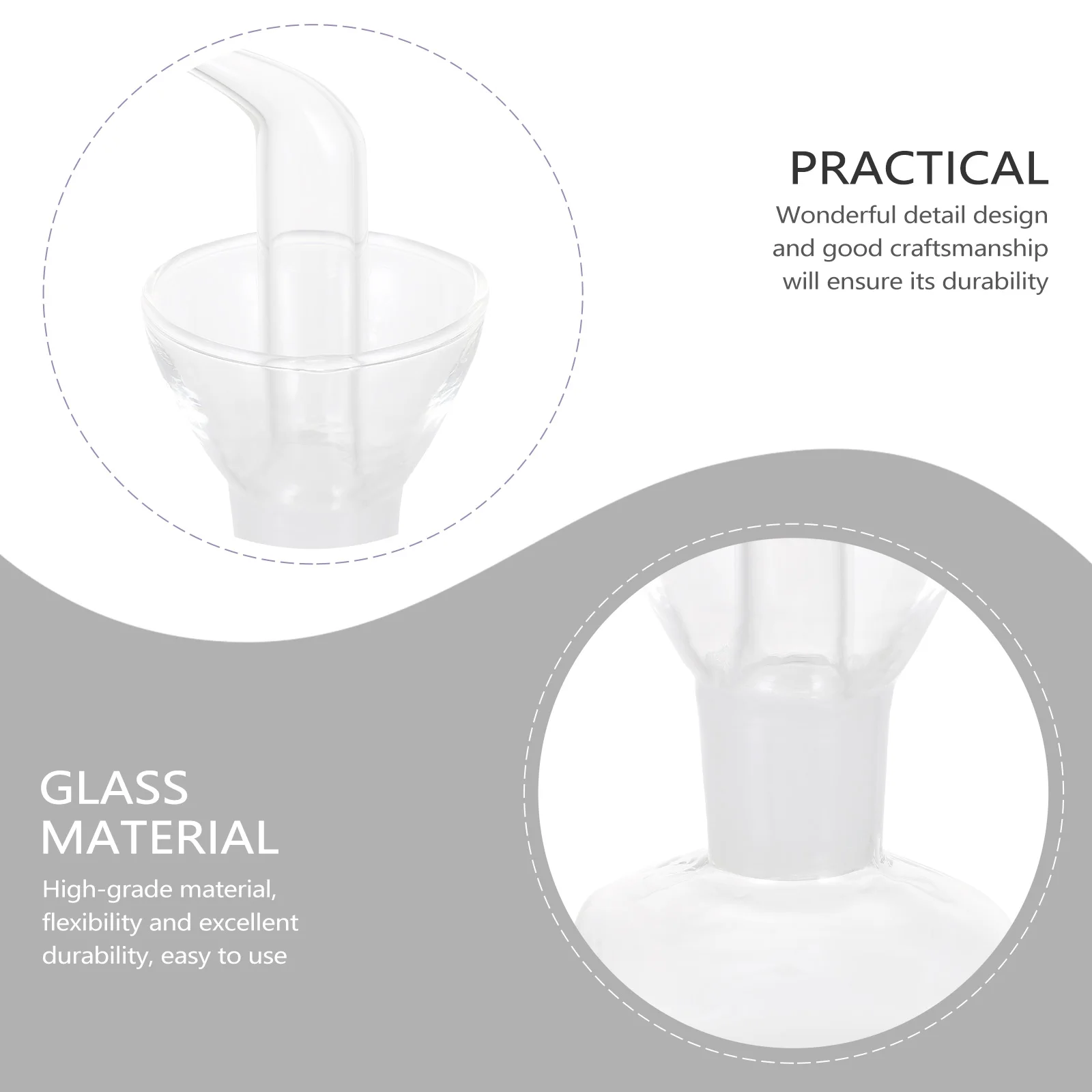 

1Pcs Simple Glass Oil Bottle Sturdy Transparent Kitchen Condiment Container Long-Lasting Easy-to-Use Seasoning Bottle for Daily