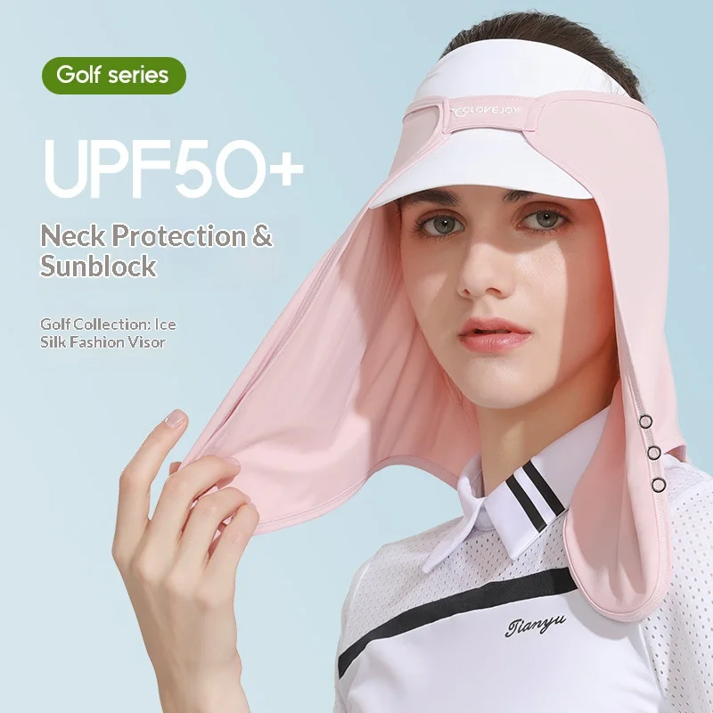 Breathable Mesh Ice Silk Sun Protection Mask Outdoor Cool Touch Full Face Neck Cover UV Protective Face Cover for Spring Summer