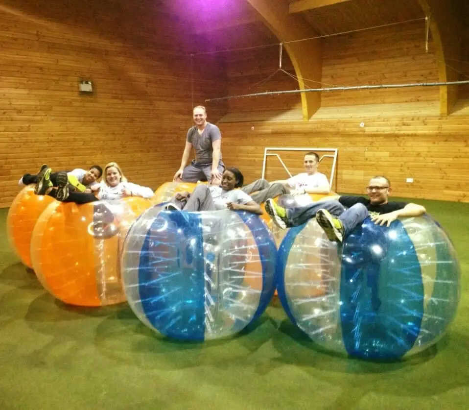 ลูกบอลกันกระแทกเป่าลม TPU ขนาด 1.2 เมตร ลูกบอลซอร์บ บอลบับเบิ้ลสำหรับคน บอลบับเบิ้ลซอร์ค์เตอร์ สำหรับวัยรุ่น