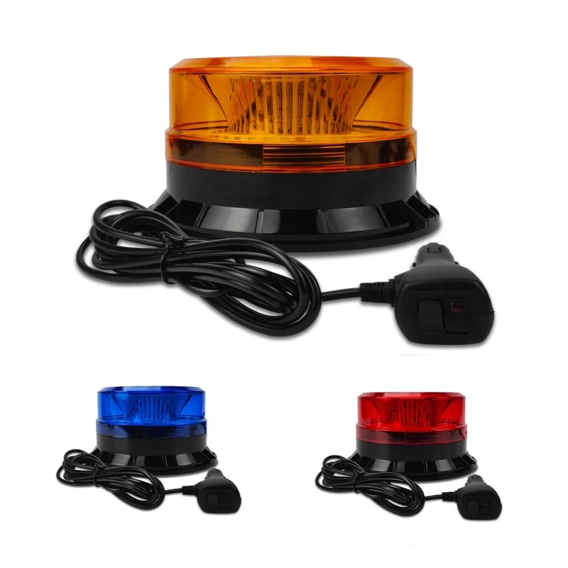 Magnetic Warning Light LED Flash Lamp Waterproof Emergency Signal Strobe Beacon Lights for Car School Bus