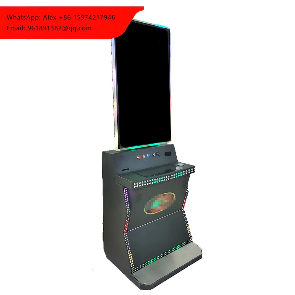 

Custom 43 Inch Touch Screen Skill Game Metal Cabinet Standing Arcade Machine For Gaming Room Setup