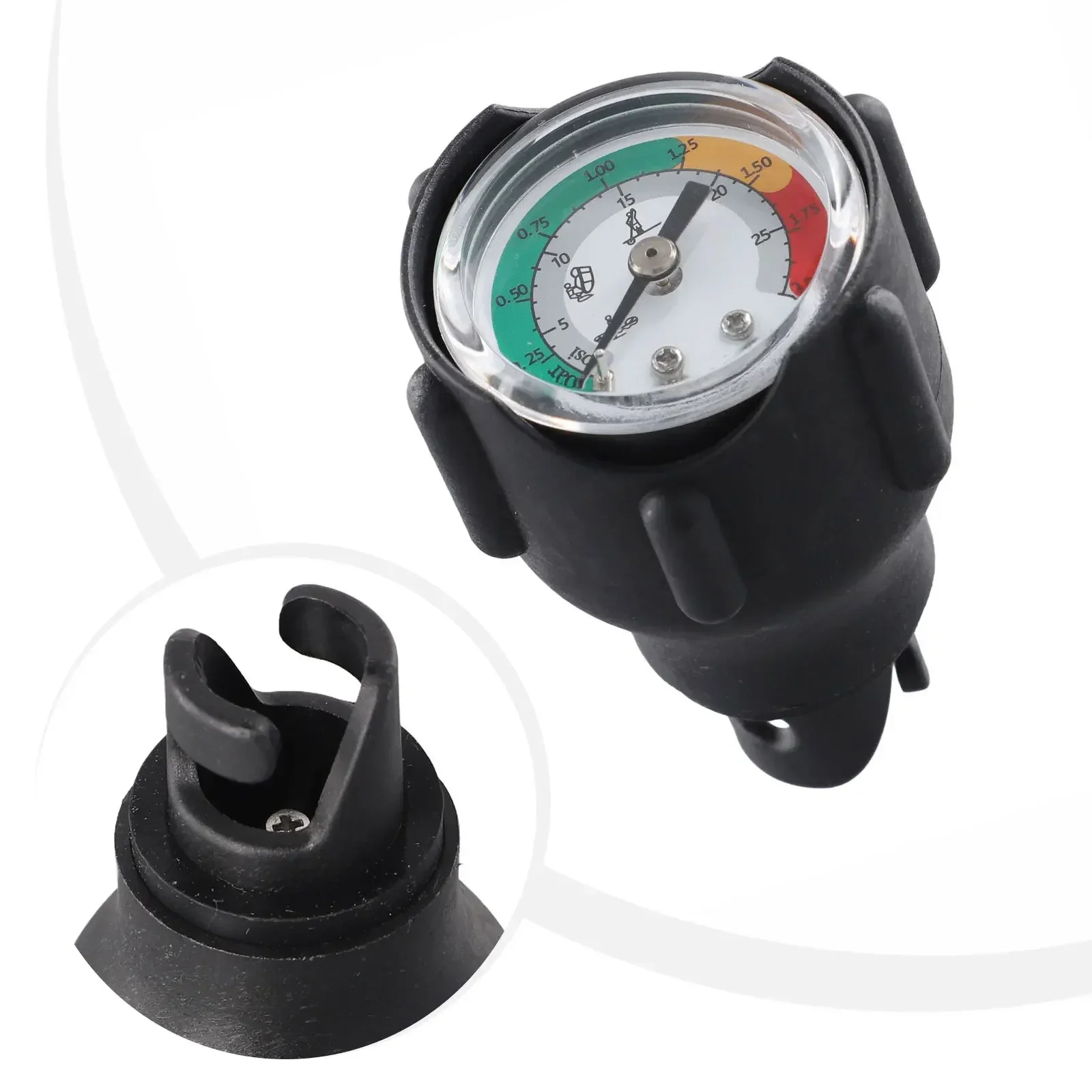 Inflatable Boat Pressure Gauge Barometer High Pressure Air Gauge For Canoe Kayak Surfboard Measuring Barometer 30PSI 2bar