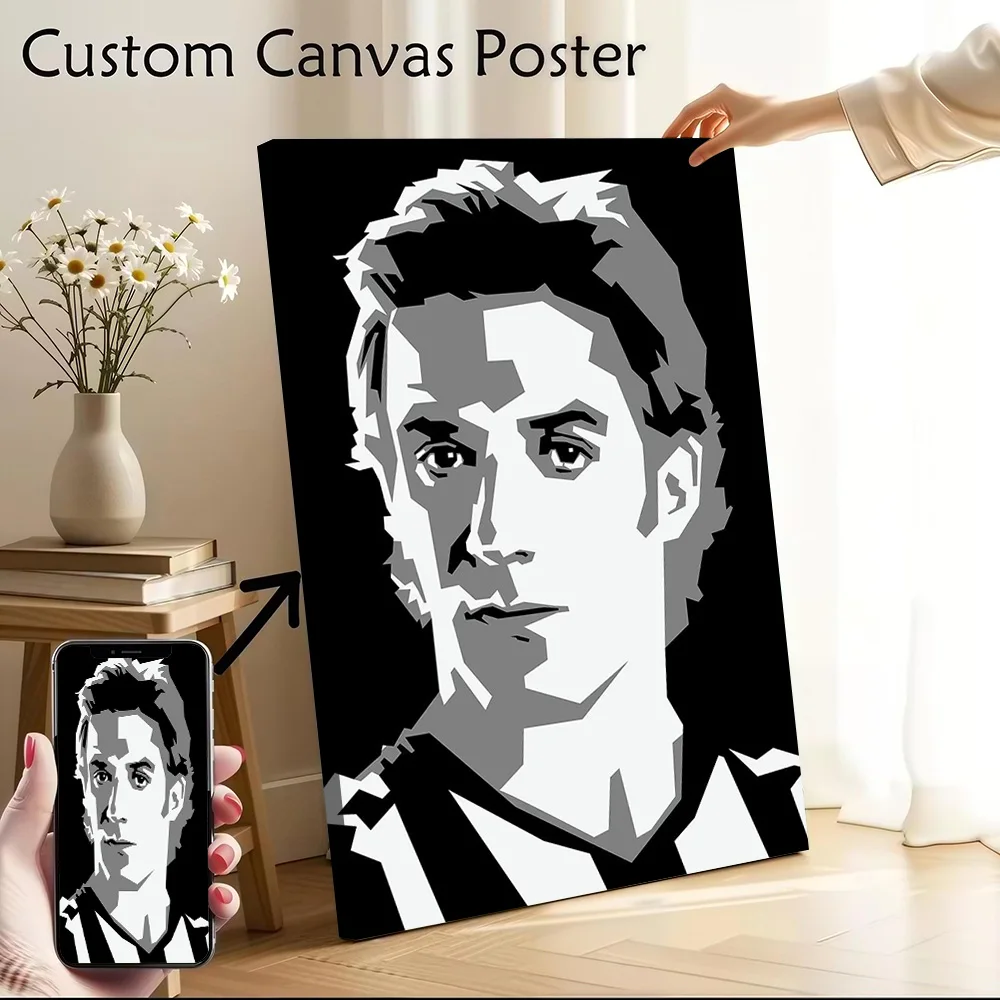 Del Piero Poster Customizable Printed Canvas Painting for Pictures Wall Art Room Decorations Modern Home Decoration Ornaments