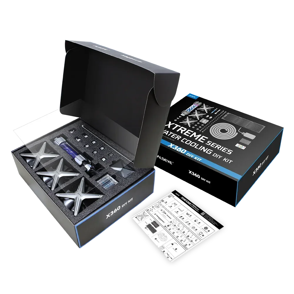 ALSEYE – réservoir de pompe de bloc CPU avec ventilateur LED, dissipateur de chaleur pour ordinateur liquide tout-en-un, connecteurs de refroidissement par eau, refroidisseur de 360mm, bricolage