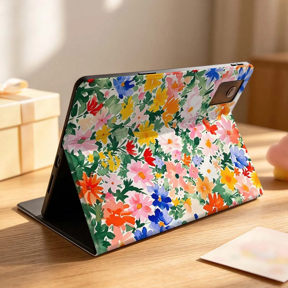 Creative Flowers Art Case For Lenovo Idea Tab K10 M10 P11 P12 Xiaoxin Pad Pro GT Plus 10.6 11 11.1 inch 2025 Folding Tablet