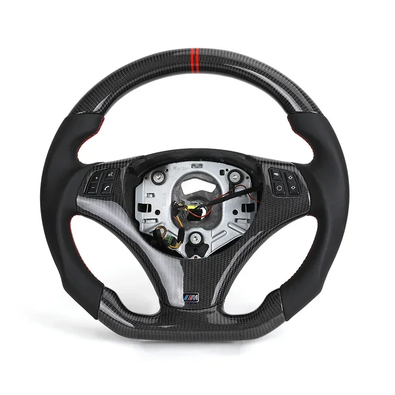 Original her Carbon Fiber Steering Wheel for BMWS  E39 E60 M5 E61 E81 E82 E83 E87 Z4 E89 E90 E91 E92 E93 E70 E71