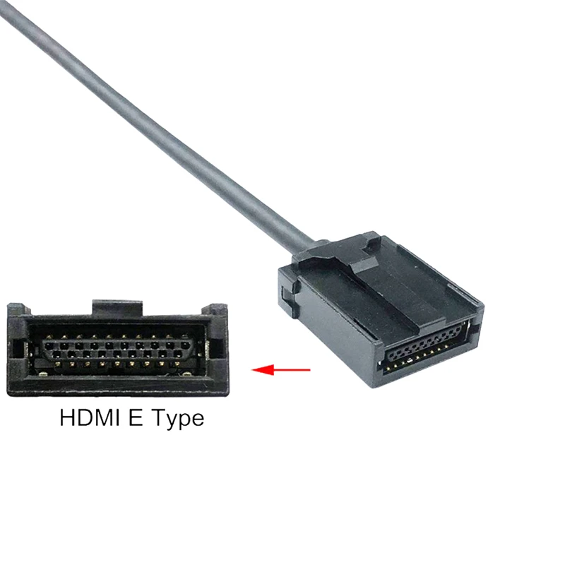 Car HDTV HDMI-Compatible E Male To Type A Female Extension Video Audio Cable with Lock for Automotive A/V Connection System