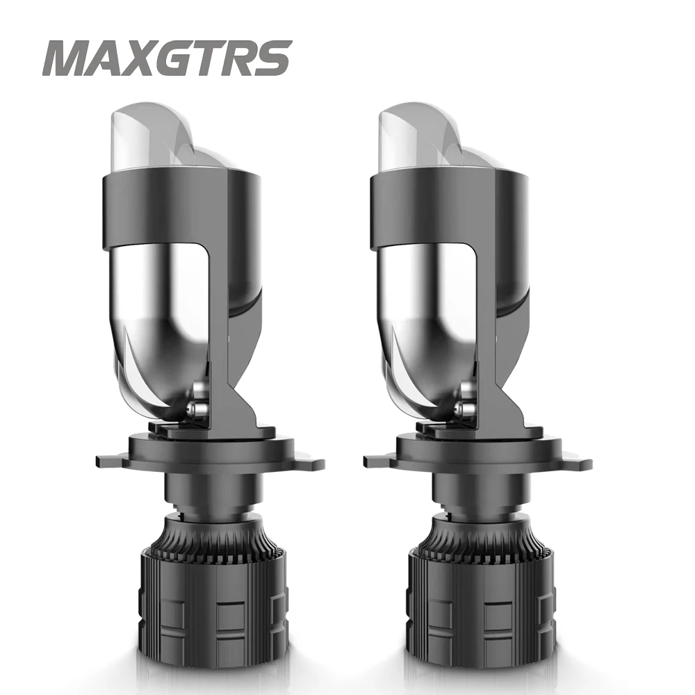 

2X H4 9003 Hi/Lo Beam LED Mini Projector Lens Headlight Bulbs Canbus Automobile Lamp LHD 12000LM Focused Motorcycle Light