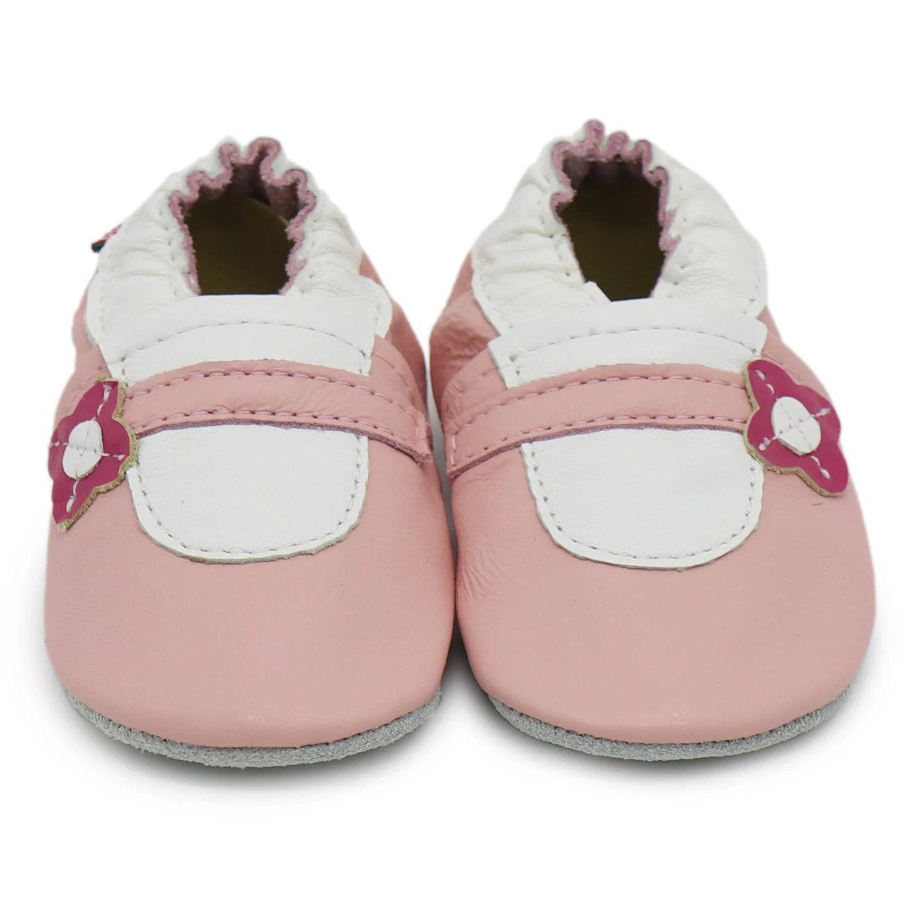 Carozoo-Chaussures en cuir souple pour bébé, souliers pour enfant, nouveau-né, garçon, fille, chaussons, premiers pas