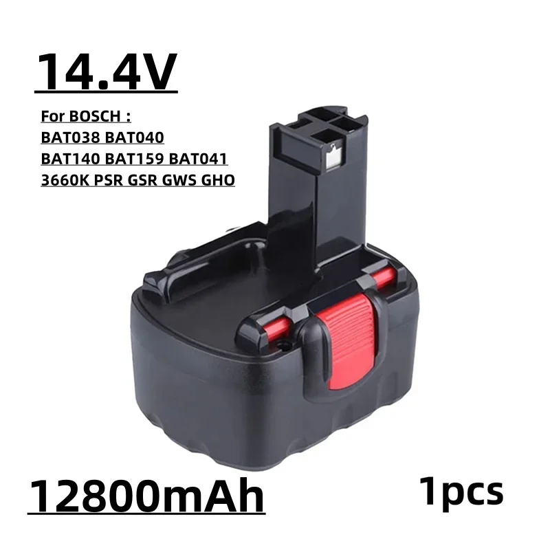 14.4V Ni-Cd 12800mAh High Energy Tool Battery for Bosch BAT038 BAT040 BAT140 BAT159 BAT041 3660K NI-CD PSR GSR GWS GHO