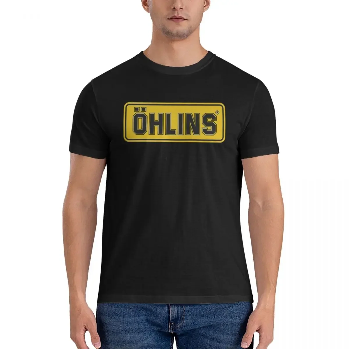 Ohlins T-Shirt for Men Cotton Plus Size T Shirts Men's Short Sleeve Crew Neck Summer Clothes Tops S-6XL