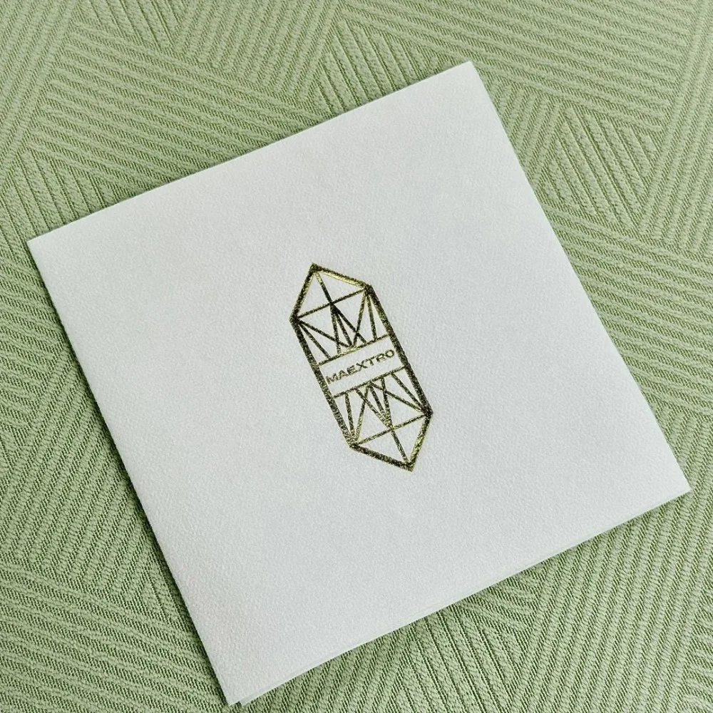 

Personalized Wedding Napkins Featuring Your Name & Logo Perfect for Restaurants Cafes Hotels Bakeries Parties