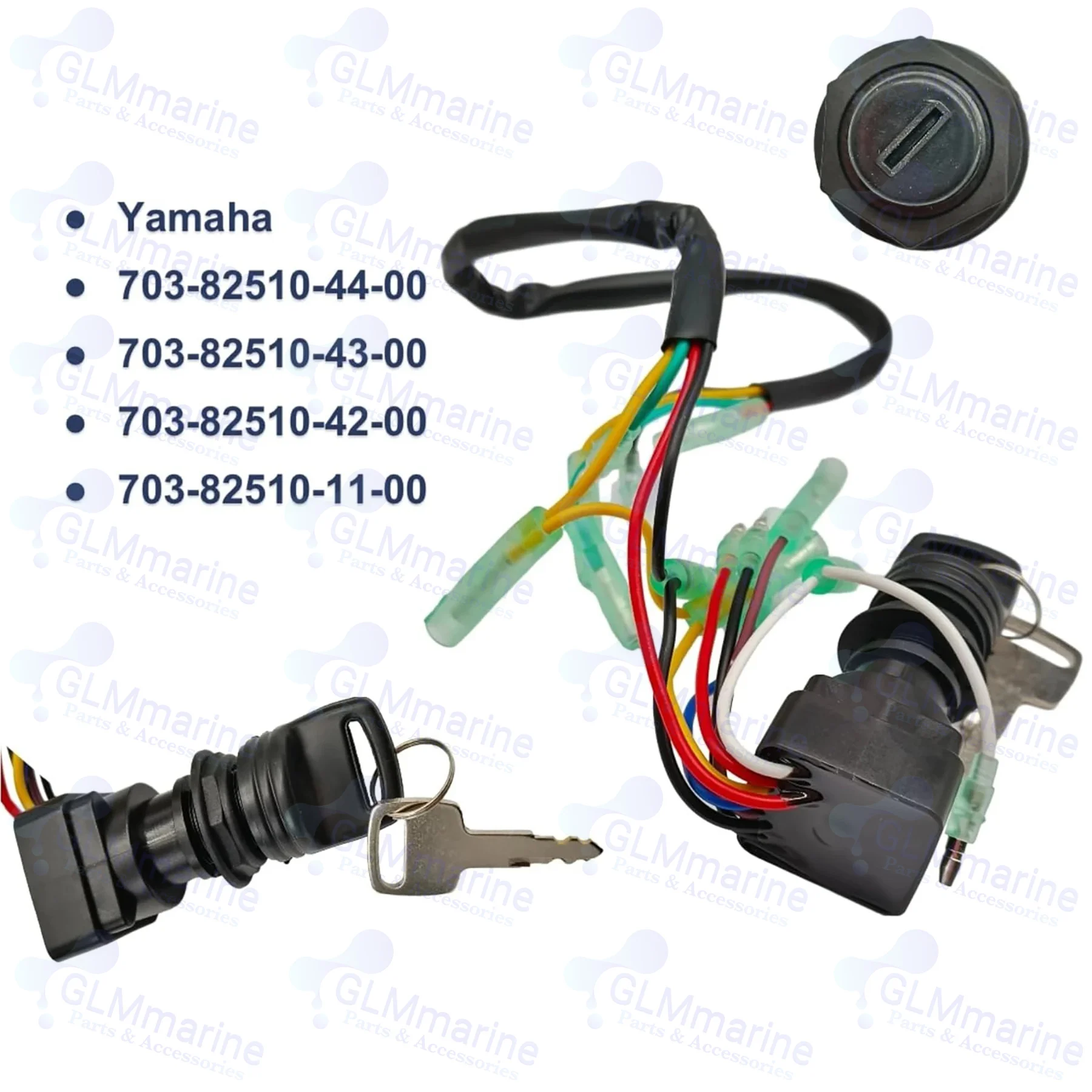 Marine Boat 703 82510 43 Remote Control Box Ignition Switch Key Assy for Yamaha 2 4 Stroke 6-300 HP Outboard Motors 703 82510 42 view 3