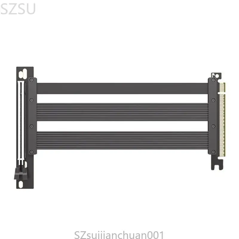 SZSU Duurzaamheid PCIe5.0 X16 Risers Cable GPU Extension Cable voor grafische afbeeldingen, 20 lang met Plugs en