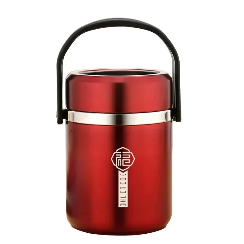 Vacuum Large Capacity Lunch Box Leakproof Stainless Steel Bento Box High Efficiency Keep Temperature Portable Food Container