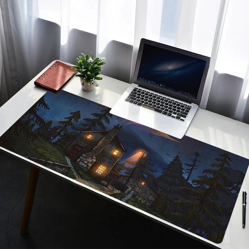 

Mouse Pad Gaming Mousepad Rubber Mouse Mat Cartoon City Gamer Desk Mat Personality-Filled Mechanical Keyboard Desk Pads Mousepad