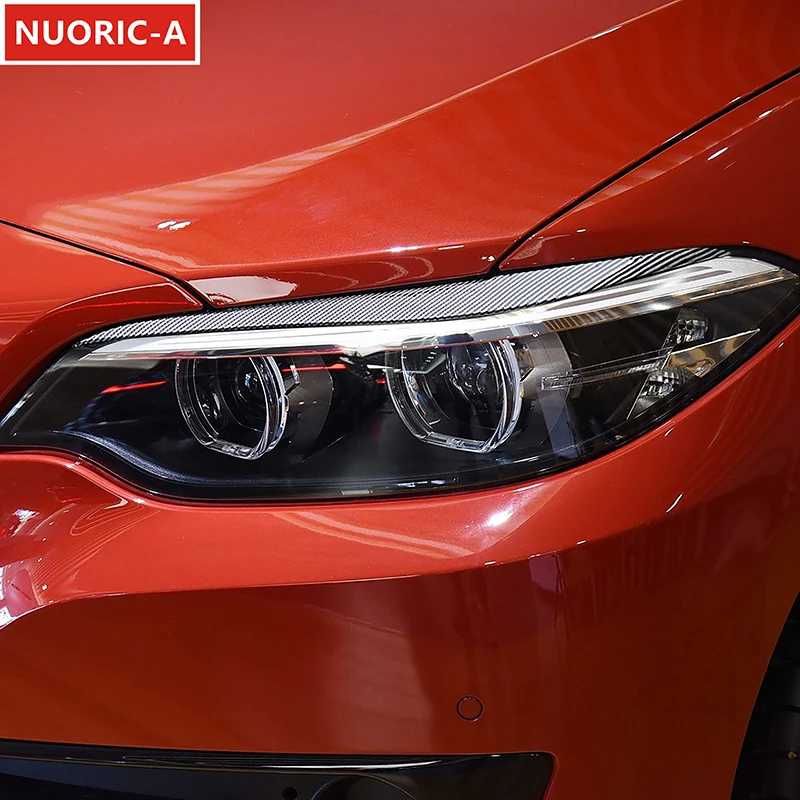 

Front Headlight Eyebrows Stickers Decoration Cover Trim For BMW 2 Series F22 F23 2015-2019 Car Styling Exterior Accessories