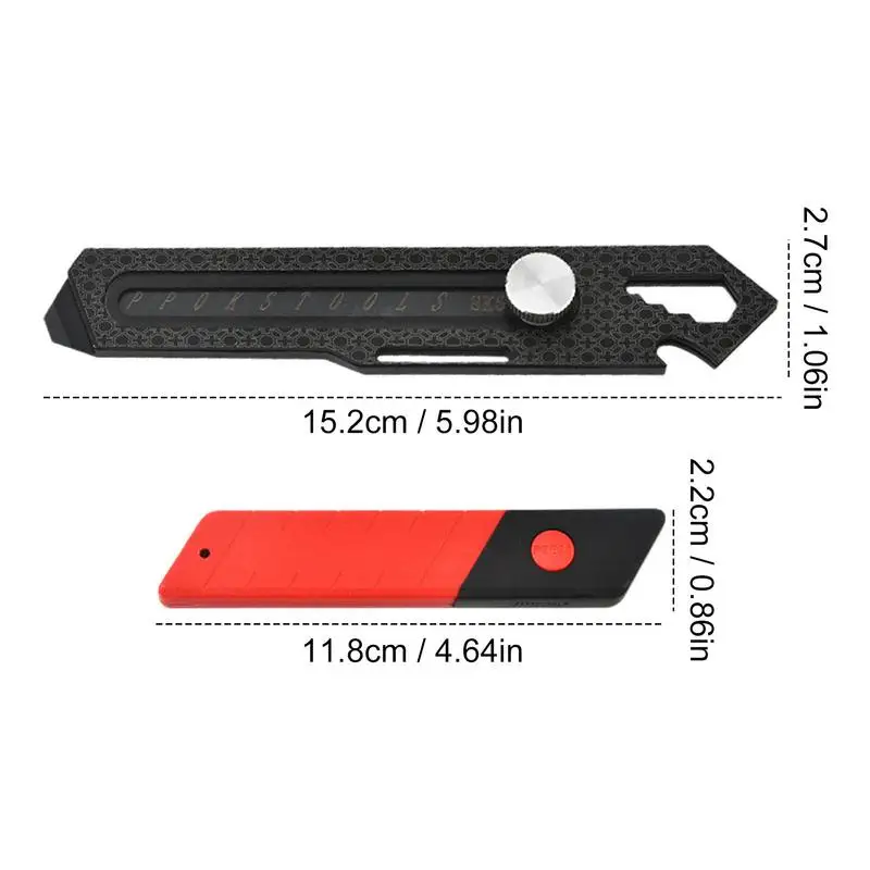 Razor Cutter Utility 10 In 1 Stainless Steel Razor Utility Cutter Retractable Heavy Duty Bottle Opener Portable Box Cutter With