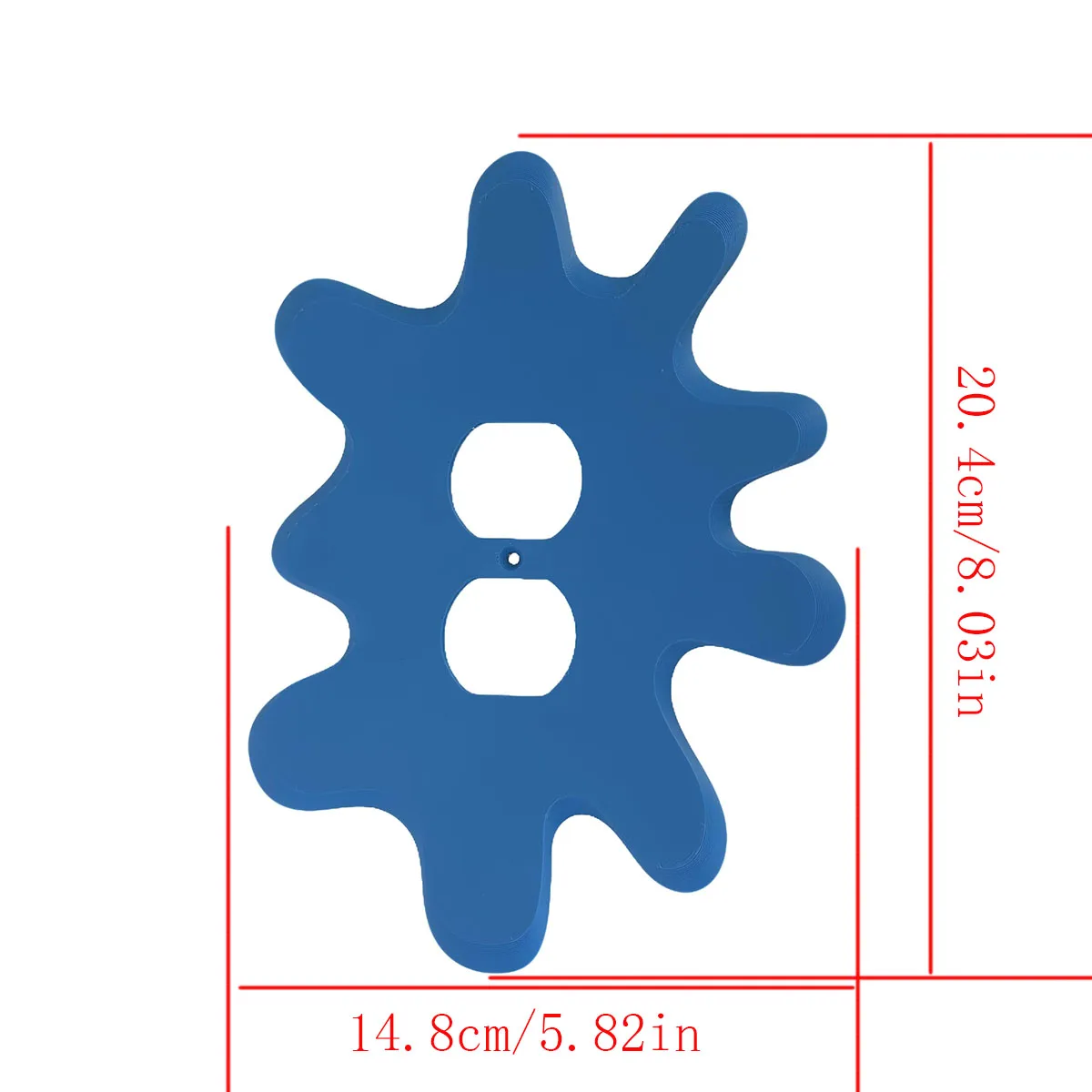 1 pc blue cement shaped switch decorative panel, two styles to choose from, creative switch panel decoration