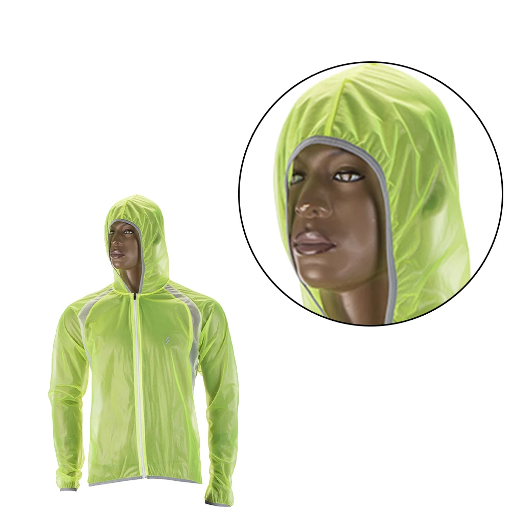 1Pcs 3Xl Cycling Raincoat Waterproof Breathable Reusable Rain Poncho for Men Women Outdoor Sports Riding Hiking Rain Protection