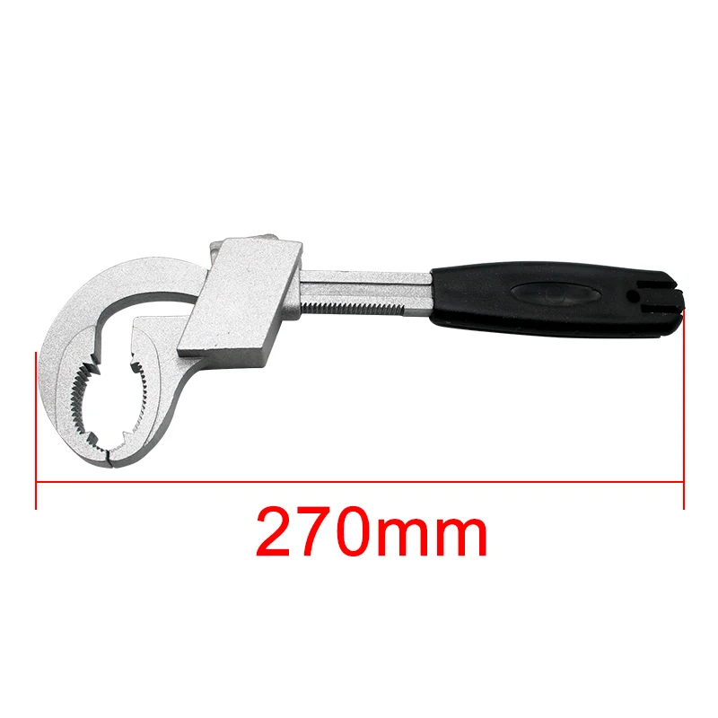 Universal Adjustable Double-ended Wrench Multifunctional Bath Wrench Aluminium Alloy Open End Spanner Bathroom Repair Hand Tool