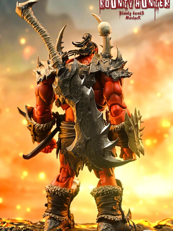 Metytoyz Adventurer World Red Orc Ork Captain Corrup Devil Orc