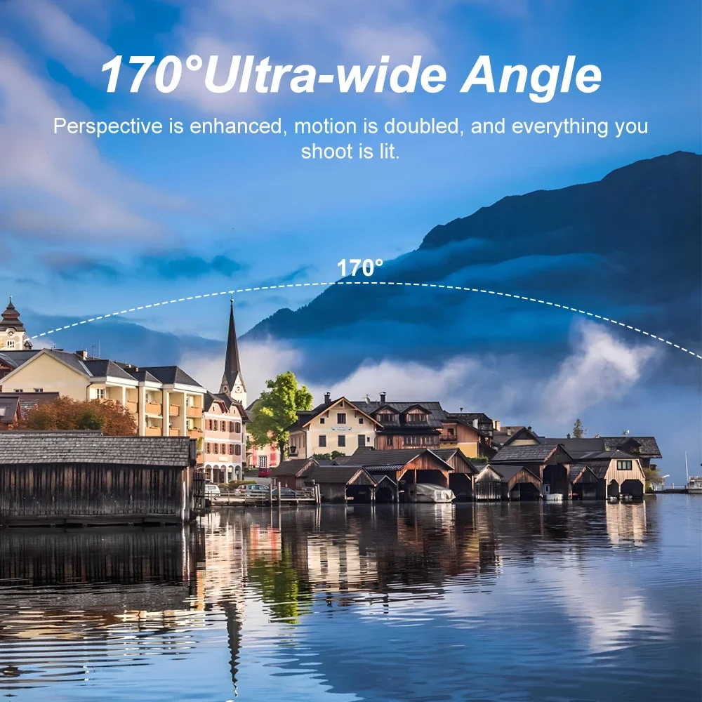 4K Ultra HD Action Camera 16MP WiFi 2.0 inch Screen 170° Wide Angle 30M Waterproof Helmet Sport Cam DVR Webcam Video Recorder