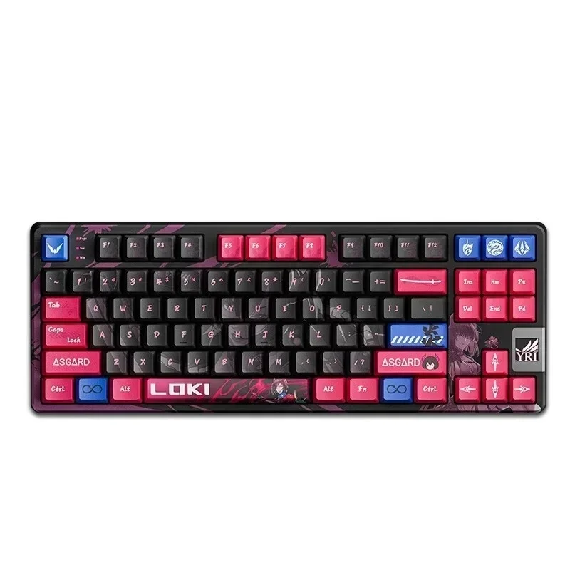 Valkyrie-Vk87 Teclado mecânico de jogos, sem fio, modo 3, bateria de 4000mAh longa duração, tela colorida Tft, Hot Swap, RGB