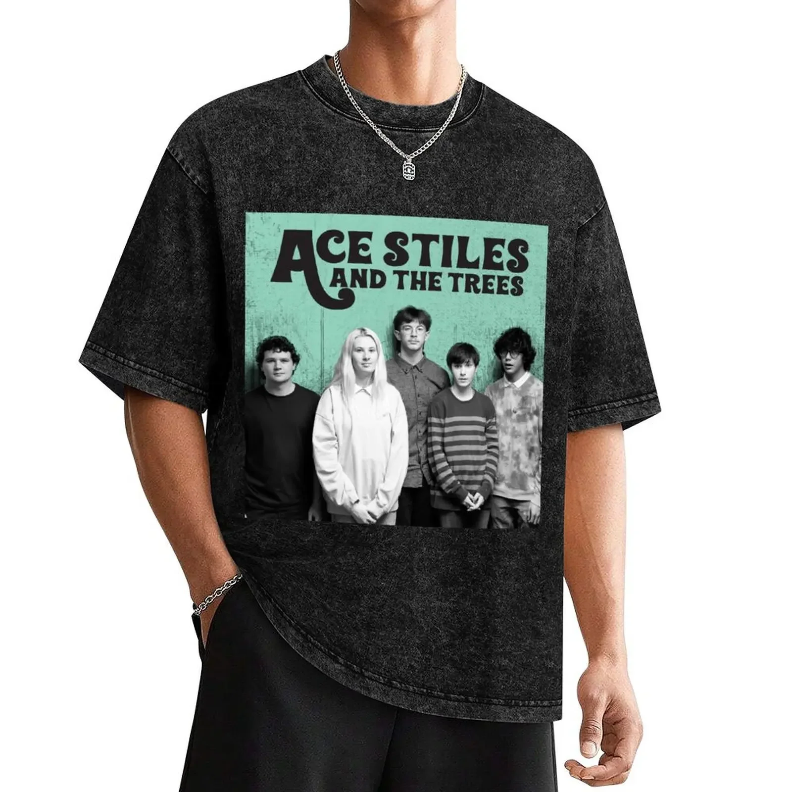 Ace Stiles + the Trees T-Shirt cheap stuff blanks kawaii clothes vintage anime shirt mens funny t shirts