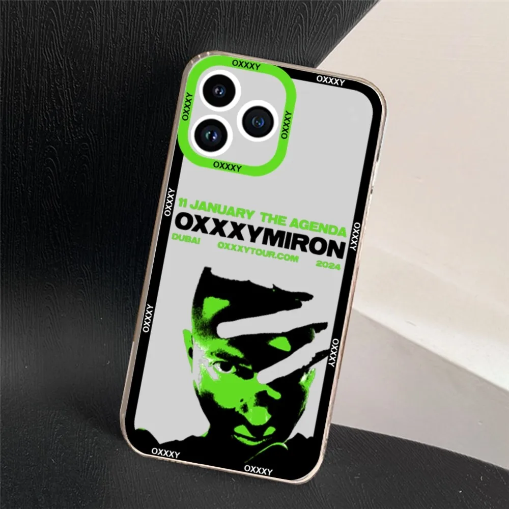 Russian rapper Oxxxymiron Phone Case For iPhone 11 12 Mini 13 14 15 Pro Max Transparent Shell