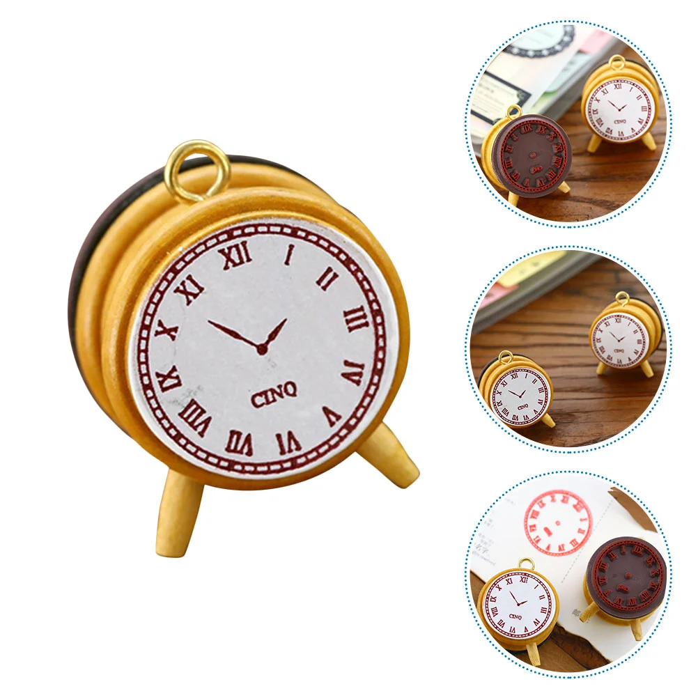 Clock Crafts Stamp Scrapbook Journal DIY Wooden Retro Diary Scrapbooks Decorative Stamps for Crafting