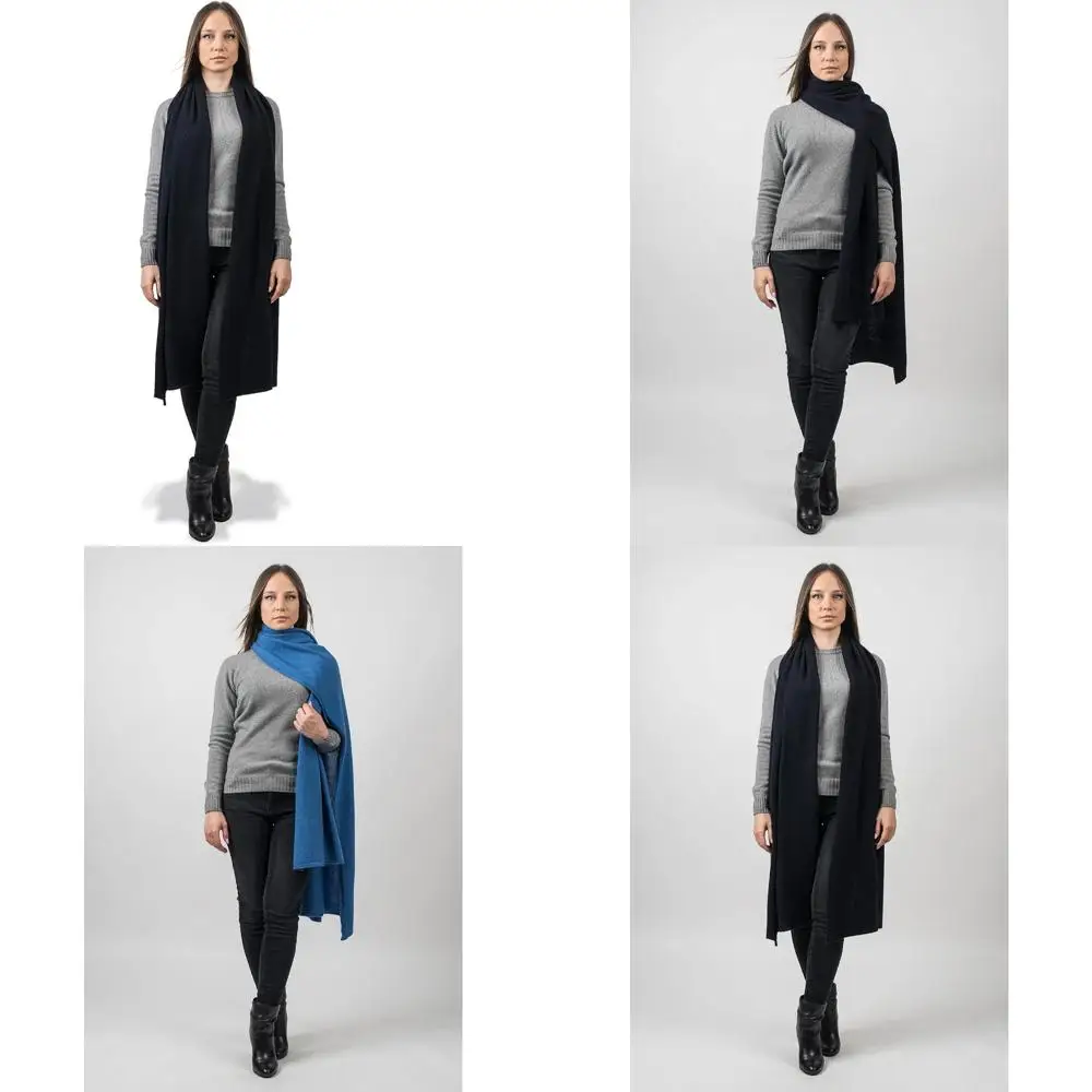 

Палантин из 100% переработанного кашемира — итальянское изготовление — один размер для женщин — экологически чистый роскошный модный аксессуар