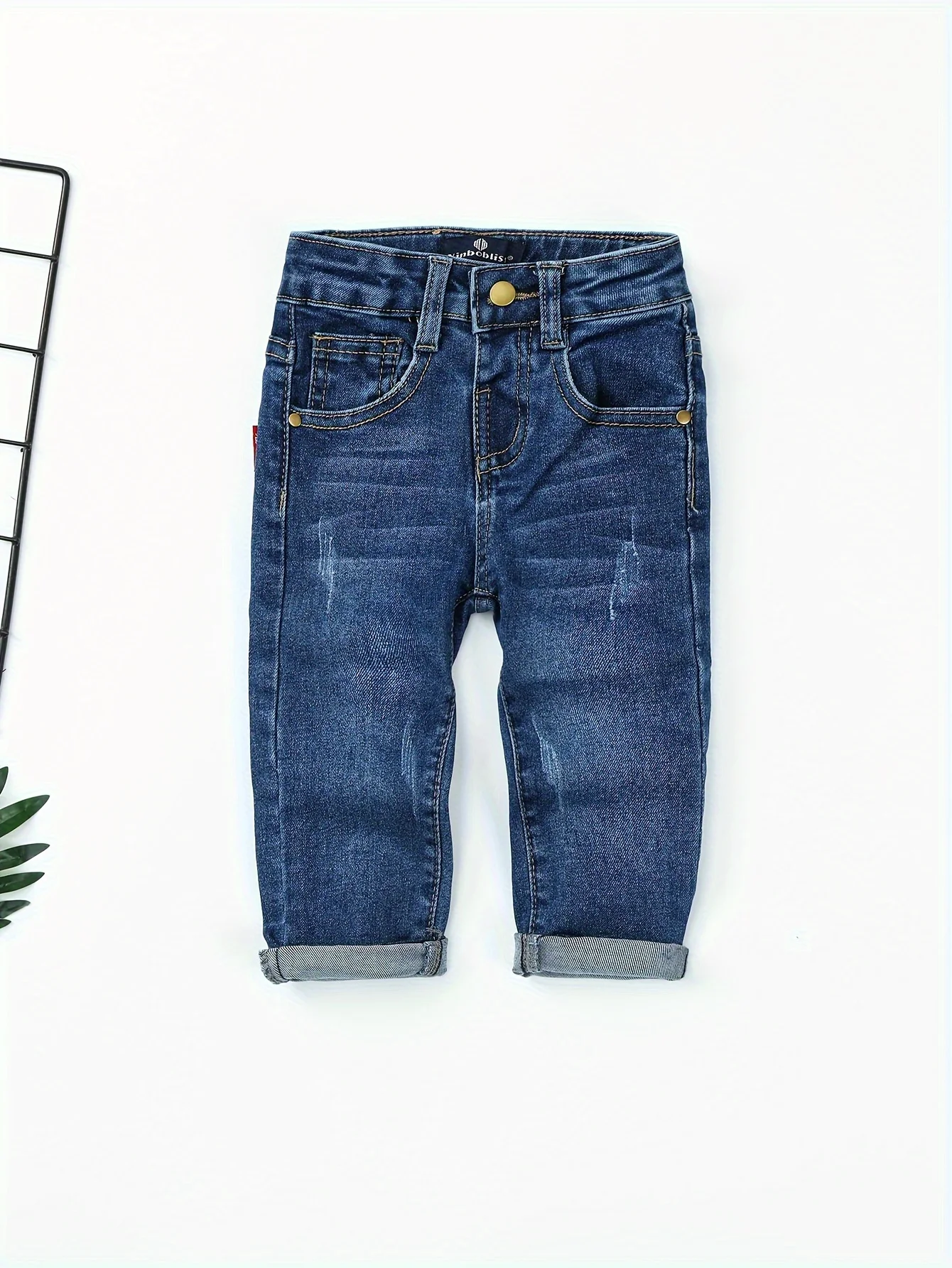 Fashion Men's Denim Pants Stretch Slim Fit Jeans Male Casual Trouser for Spring & Fall New