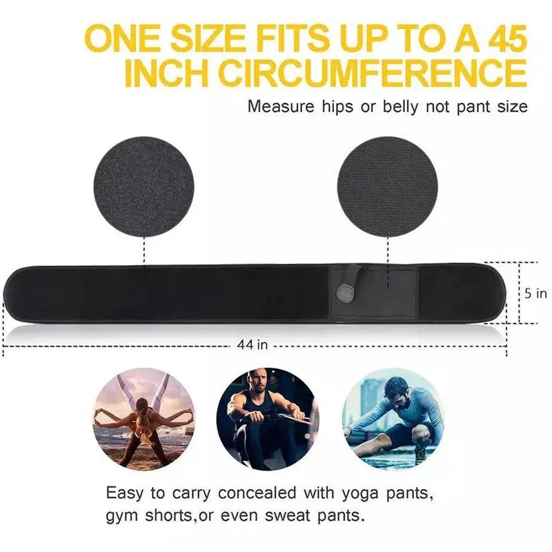 التكتيكية البطن بندقية الحافظة غير مرئية حقيبة بحزام أخفى حمل حزام مرن الخصر مسدس الحال بالنسبة G17 G19 مجلة الصيد