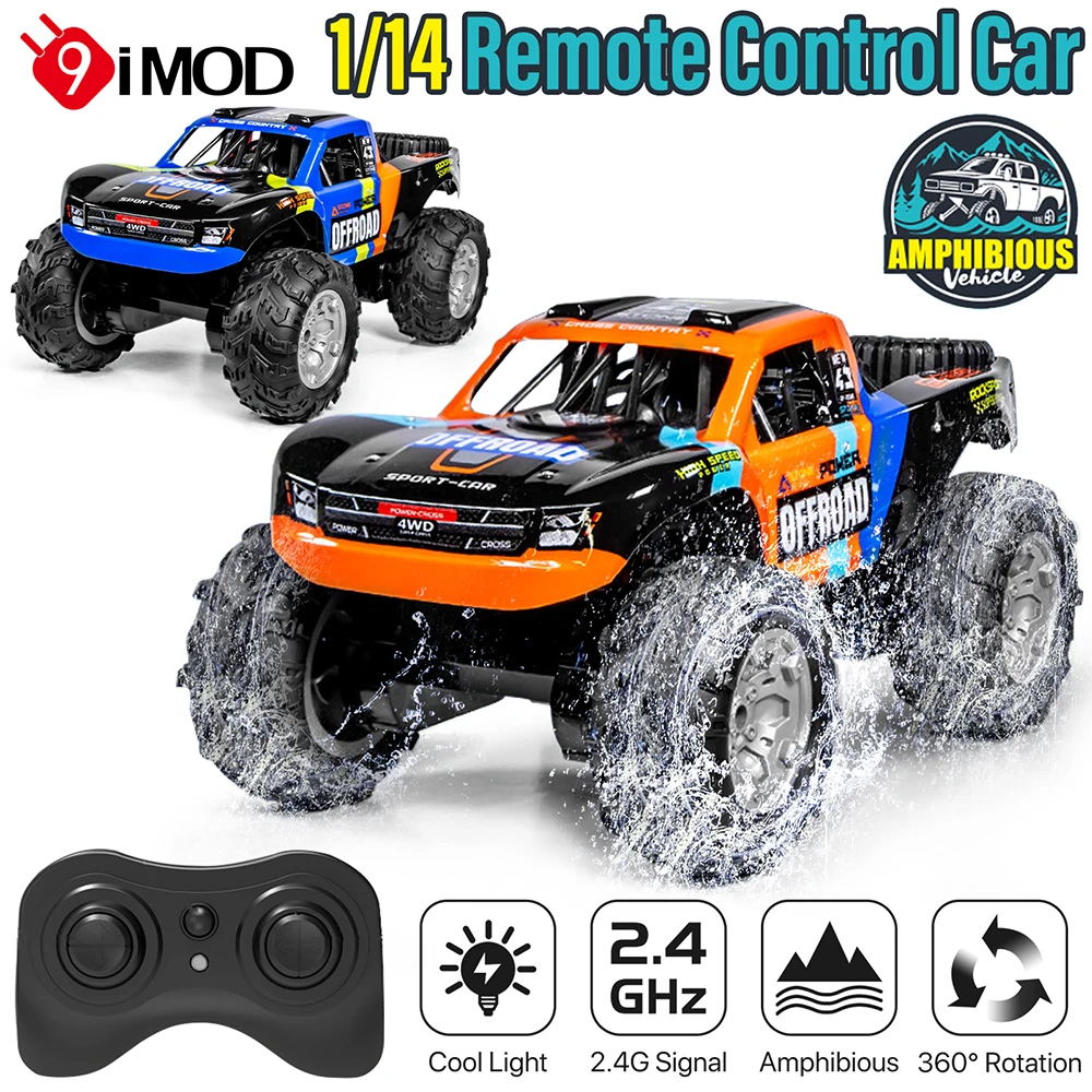 

9IMOD RC Amphibious Car Q205 2.4GHZ Remote Control Vehicle 4WD Water Land Off-road Car