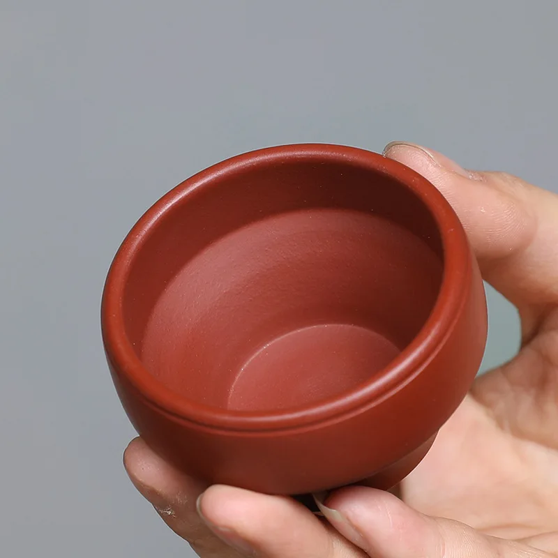 60cc Chinese Purple Clay Teacup Coffee Cup Oolong Tea Handmade Boutique Tea Bowl Master Tea Cup Portable Personal kung fu Single