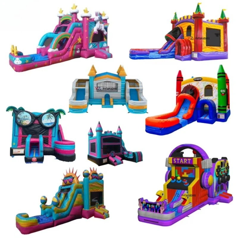 Commercial Inflatable Bounce House with Slide Cartoon Inflatable Trampoline Jumping Castle for Outdoor Party Event