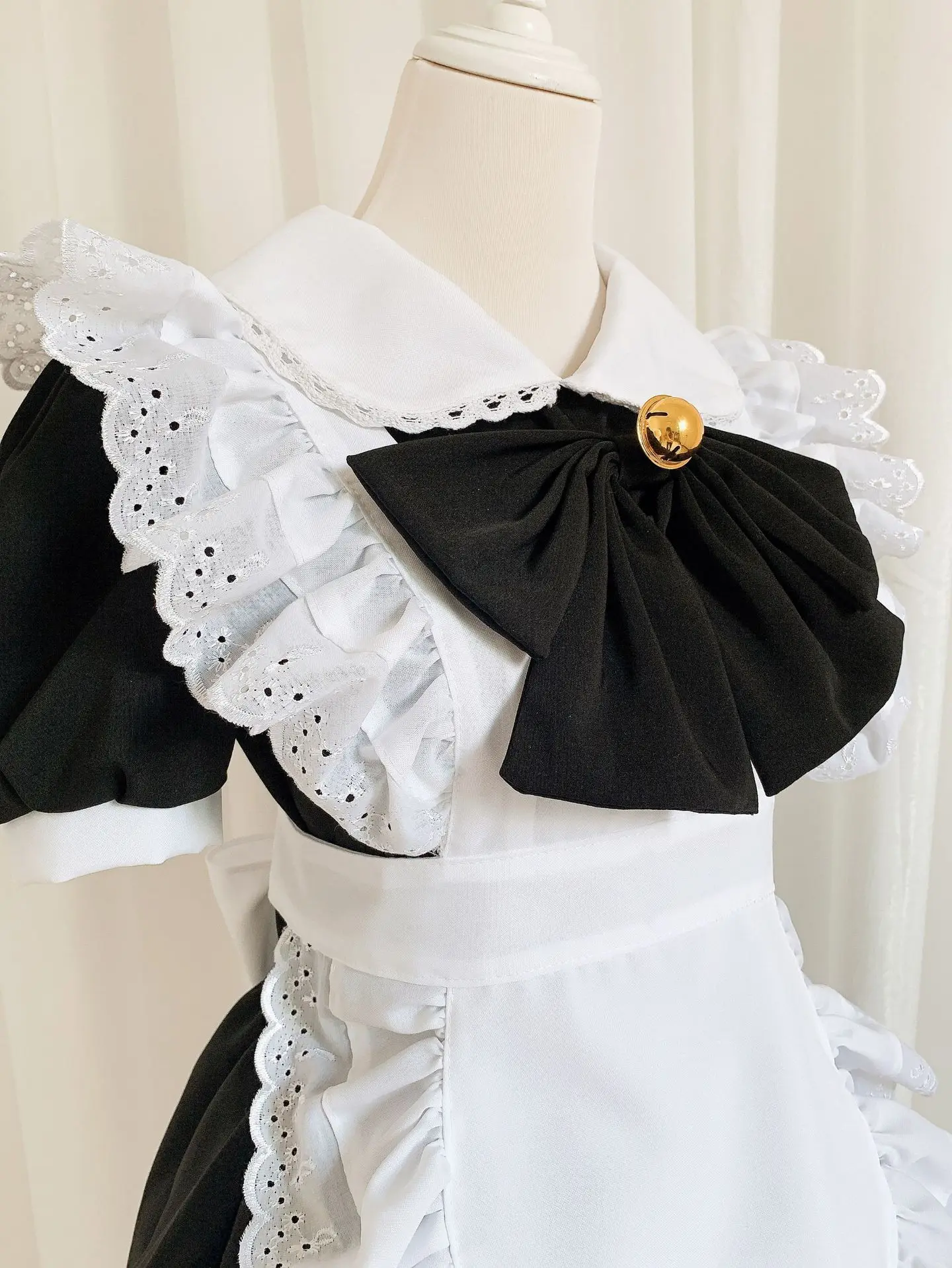 Princess Style Black And White Maid Dress Maids Uniform Female Costume Traditional Hanfu Women's Clothing Spring 2023