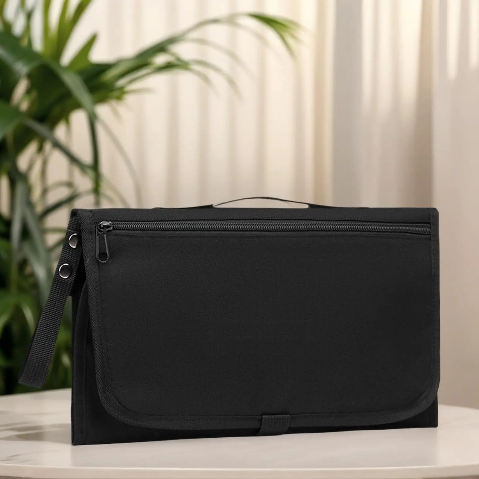 حقيبة حفاضات للنساء، منظم تخزين مقاوم للماء، حقيبة حفاضات الأطفال مع وسادة تغيير الحفاضات للاستخدام اليومي والسفر على الشاطئ والرحلات القصيرة للعائلة