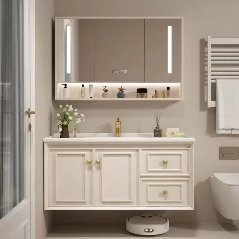 Bathroom Cabinet Combination Integrated Ceramic  Bathroom Vanity Furniture
