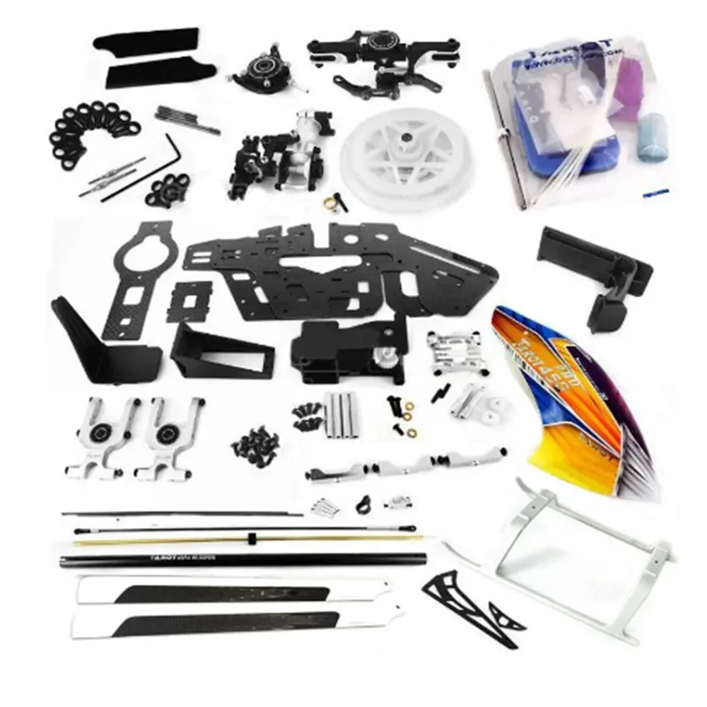 TAROT 450 PRO V2 FBL KIT TL20006 Flybar rotor head RC helicopter including canopy and carbon blades